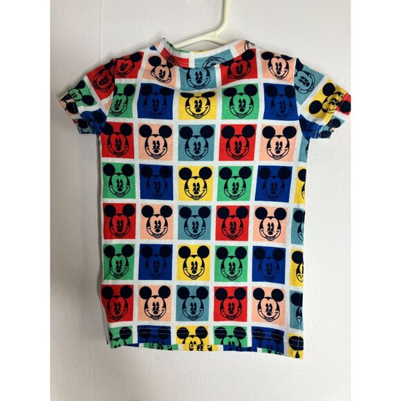 Baby Gap Disney 3T Organic Cotton Mickey Mouse Color Block Pajama Shirt Top - Picture 4 of 4